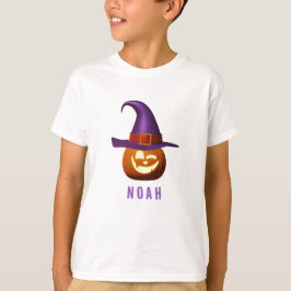 ハロウィン不気味ハロウィーンのカボチャのちょうちん名 Tシャツ