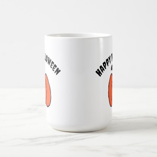 ハロウィン不気味ハロウィーンのカボチャのちょうちん コーヒーマグカップ (中央)