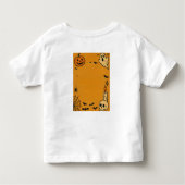 ハロウィン不気味バッシュ招待状 | 幽霊とゲーム トドラーTシャツ (裏面)