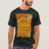 ハロウィン不気味バッシュ招待状 | 幽霊とゲーム Tシャツ (正面)