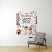 ハロウィン不気味バースデーパーティーの背景 タペストリー (インサイチュ)