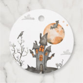 ハロウィン不気味バースデーパーティーメッセージカード フェイバータグ (裏面)