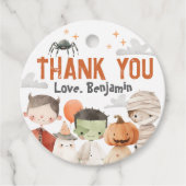 ハロウィン不気味バースデーパーティーメッセージカード フェイバータグ (正面)