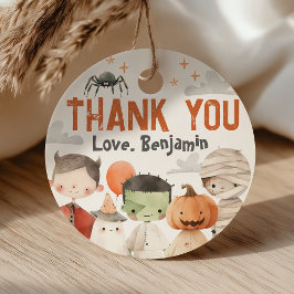 ハロウィン不気味バースデーパーティーメッセージカード フェイバータグ