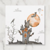 ハロウィン不気味バースデーパーティーメッセージカード フェイバータグ (裏面)