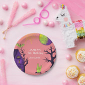 ハロウィン不気味バースデーパーティー ペーパープレート (パーティー)