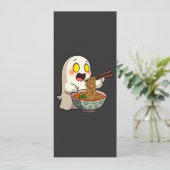 ハロウィン不気味パステルかわいい幽霊食べズラーメン セーブザデート (スタンド正面)