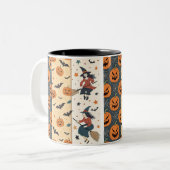 ハロウィン不気味パタンマグカップ ツートーンマグカップ (正面左)