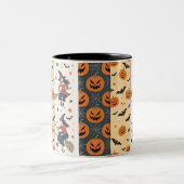 ハロウィン不気味パタンマグカップ ツートーンマグカップ (中央)