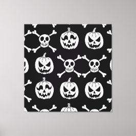 ハロウィン不気味パターン キャンバスプリント