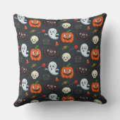 ハロウィン不気味パターン クッション (裏面)