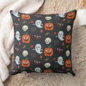 ハロウィン不気味パターン クッション (ブランケット)