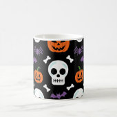 ハロウィン不気味パターン コーヒーマグカップ (中央)