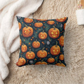 ハロウィン不気味パンプキンクッション クッション (ブランケット)