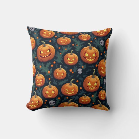 ハロウィン不気味パンプキンクッション クッション (正面)