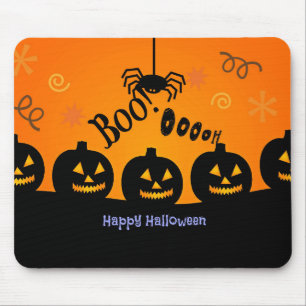 ハロウィン不気味パンプキンジャックオランタン マウスパッド