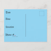 ハロウィン不気味パンプキンデュオ インビテーションポストカード (裏面)