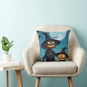 ハロウィン不気味パンプキンデュオ クッション