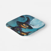 ハロウィン不気味パンプキンデュオ ペーパープレート (傾斜あり)