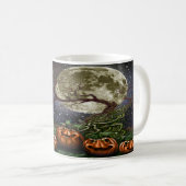 ハロウィン不気味パンプキンパッチ コーヒーマグカップ (正面右)