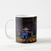 ハロウィン不気味パンプキンパッチ コーヒーマグカップ (左)