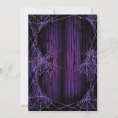 ハロウィン不気味パンプキンヘッド招待状 招待状 (裏面)