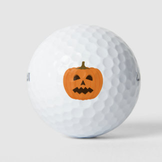 ハロウィン不気味パンプキン顔。可愛いジャックオランター ゴルフボール