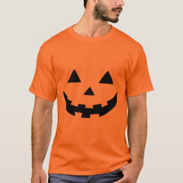 ハロウィン不気味パンプキン顔 Tシャツ