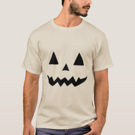ハロウィン不気味パンプキン顔 Tシャツ