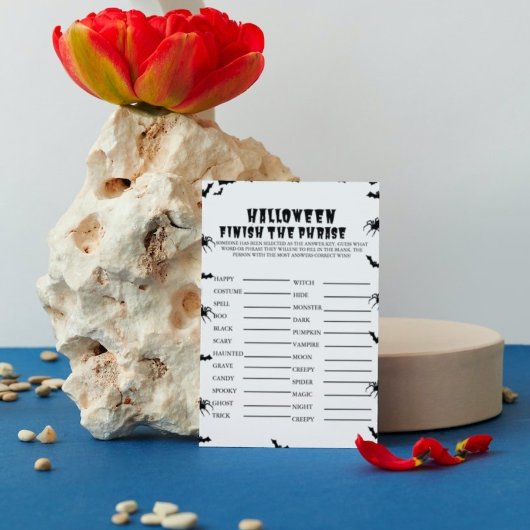 ハロウィン不気味パーティーフレーズのゲームカードを終了 招待状