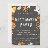 ハロウィン不気味パーティー 招待状 (正面)