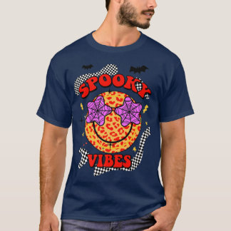 ハロウィン不気味ビベスカッコいいレトロ70sプレミアム tシャツ