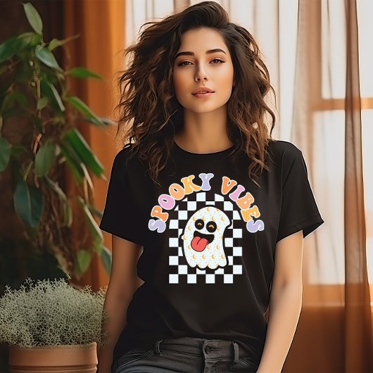 ハロウィン不気味ビベス幽霊 Tシャツ