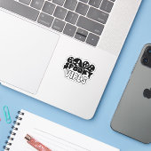 ハロウィン不気味ビベス シール (ノートパソコンとiPhone)