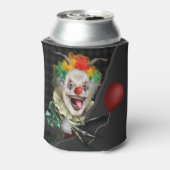 ハロウィン不気味ピエロホラーサーカスモノグラムの 缶クーラー (缶裏面)