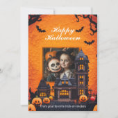 ハロウィン不気味ファミリーおもしろい カード (正面)