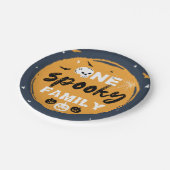 ハロウィン不気味ファミリーマッチングトリックまたはトリート ペーパープレート (アングル)