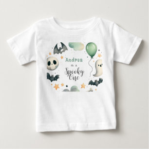 ハロウィン不気味ファーストワン ベビーTシャツ