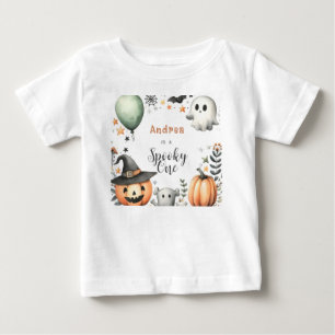ハロウィン不気味ファーストワン ベビーTシャツ