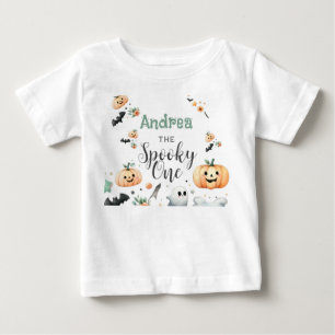 ハロウィン不気味ファーストワン ベビーTシャツ