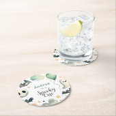 ハロウィン不気味ファーストワン ラウンドペーパーコースター (インサイチュ)