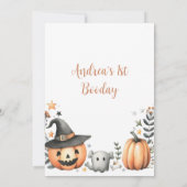 ハロウィン不気味ファーストワン 招待状 (裏面)