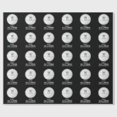 ハロウィン不気味フクロウお洒落満月 ラッピングペーパー (フラット)