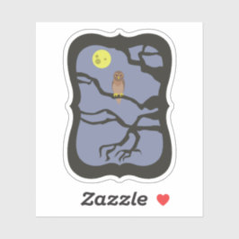 ハロウィン不気味フクロウ シール