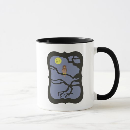 ハロウィン不気味フクロウ マグカップ (右)