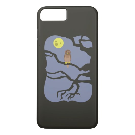 ハロウィン不気味フクロウ Case-Mate iPhoneケース (裏面)