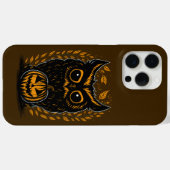ハロウィン不気味フクロウ Case-Mate iPhoneケース (裏面 (横))