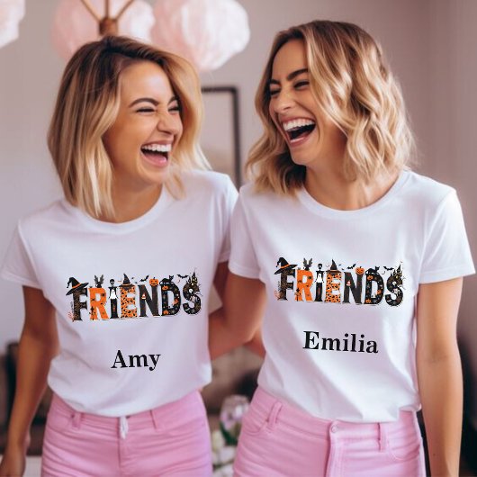 ハロウィン不気味フレンズのグラフィカル名Sweatshirt スウェットシャツ