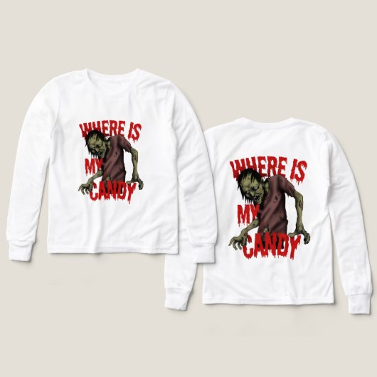 ハロウィン不気味フード付きスウェットシャツ-幽霊、カボチャ&魔法 (デザイン 正面&背面)