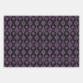 ハロウィン不気味ブラックオレンジパープル3ギフト ラッピングペーパーシート (正面2)